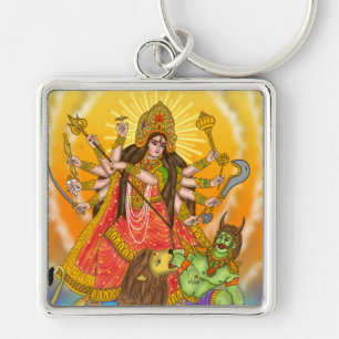 Mahishasur Mardini Durga Sleutelhanger