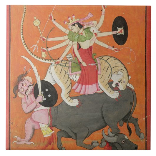 "Mahishasuramardini" uit de "Devimahatmya van Ma Tegeltje (Voorkant)