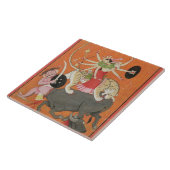 "Mahishasuramardini" uit de "Devimahatmya van Ma Tegeltje (Zijkant)