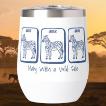 Mahj avec un côté sauvage Navy Zebra Mahjong perso