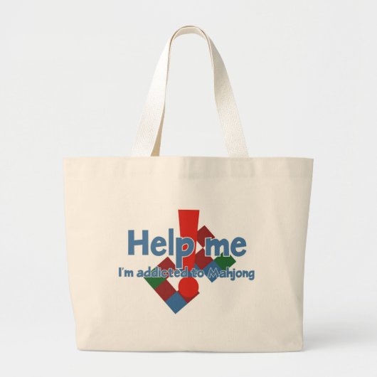 Mahjong Addict's canvas tas (Voorkant)
