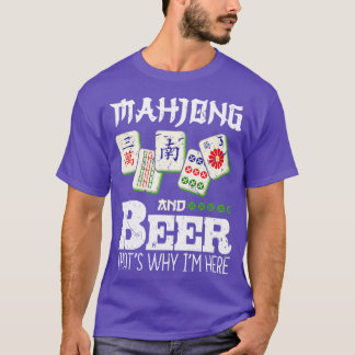 Mahjong Bier Grappig Mah Jong T-shirt