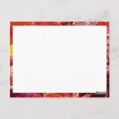 Mahjong Bold Rich Red Florals Briefkaart Uitnodigi (Achterkant)