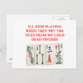 mahjong briefkaart (Voorkant / Achterkant)