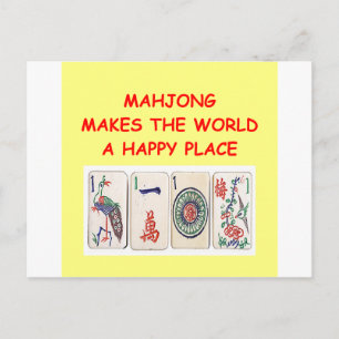 mahjong briefkaart