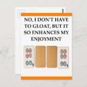 mahjong briefkaart (Voorkant / Achterkant)