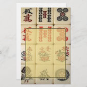 Mahjong Briefpapier (Voorkant / Achterkant)