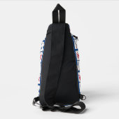 Mahjong Carreaux Design Sac à élingue (Verso)
