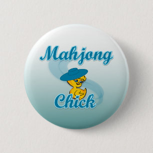 Mahjong Chick #3 Ronde Button 5,7 Cm