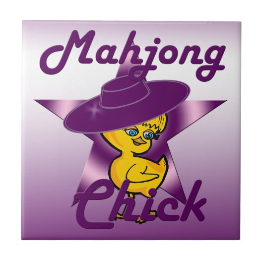 Mahjong Chick #9 Tegeltje (Voorkant)