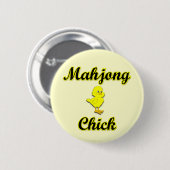 Mahjong Chick Ronde Button 5,7 Cm (Voorkant /achterkant)