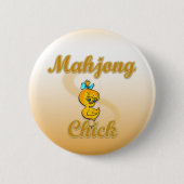 Mahjong Chick Ronde Button 5,7 Cm (Voorkant)