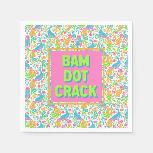 Mahjong Cocktail servetten (Voorkant)