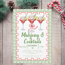 Mahjong Cocktails Kerstfeest Grandmillennial