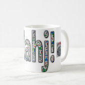 Mahjong Coffee Mug - Mahj! Koffiemok (Voorkant rechts)