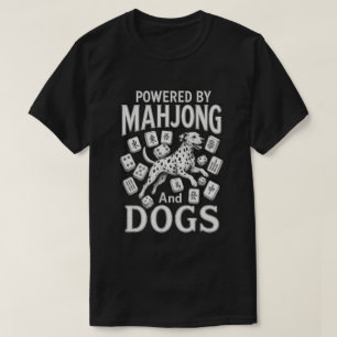 Mahjong & Dalmatische Hond Liefhebber Cadeau T-shirt
