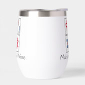 Mahjong Design Tumbler à vin thermique (Gauche)