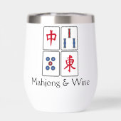 Mahjong Design Tumbler à vin thermique (Arrière)