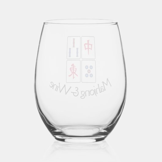 Mahjong Design Verre sans pierre (Verso)