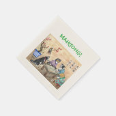 Mahjong Dogs - Servet (Hoek)