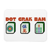 Mahjong Dot Crak Bam Magneet (Horizontaal)