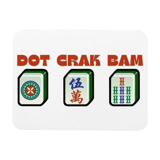 Mahjong Dot Crak Bam Magneet (Horizontaal)