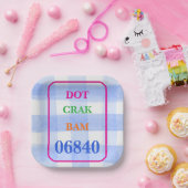 Mahjong Dot Crak Bam Papieren Bordje (Feest)