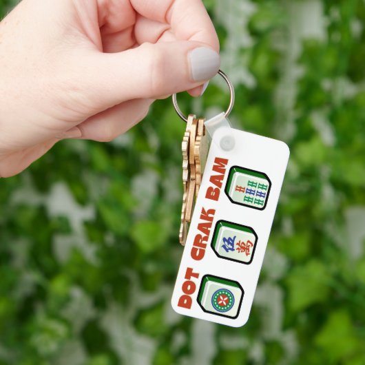 Mahjong Dot Crak Bam Sleutelhanger (Hand)