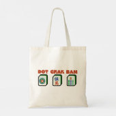 Mahjong Dot Crak Bam Tote Bag (Achterkant)
