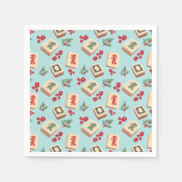Mahjong Dragon Tegel Papier servetten