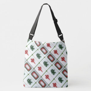 Mahjong dragons geluk crossbody tas
