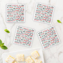 Mahjong Fan AcrylOnderzetter Set