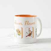 Mahjong Flower Tiles Mug (Devant droit)