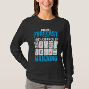 Mahjong Forecast Mah Jong Boardgame Lover T-shirt