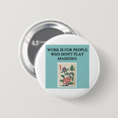 mahjong game player ronde button 5,7 cm (Voorkant /achterkant)
