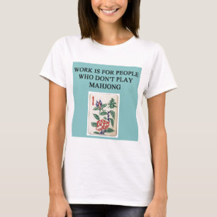 mahjong game player t-shirt