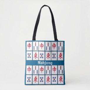 Mahjong Game Tegels Design Canvas tas