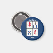 Mahjong Game Tegels Design Magnet Magneet (Voorkant / Achterkant)
