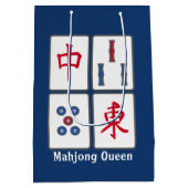 Mahjong Game Tegels Design Medium Cadeauzakje (Achterkant)