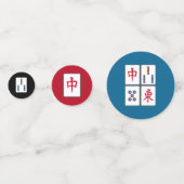 Mahjong Game Tegels DesignTable Confetti (Achterkanten)