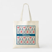 Mahjong Game Tegels DesignTote Bag Tote Bag (Achterkant)