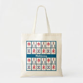 Mahjong Game Tegels DesignTote Bag Tote Bag (Voorkant)