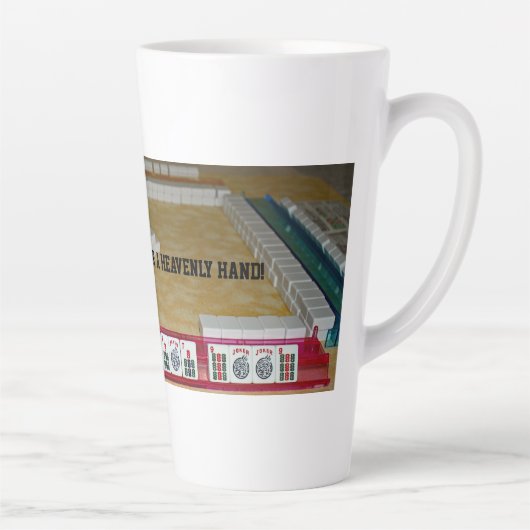 Mahjong Heavenly Hand Coffee Mug Latte Mok (Rechts)