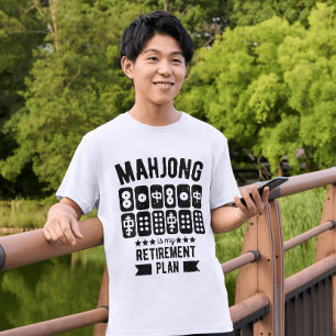 Mahjong is mijn pensioenplan Funny mahjong T-shirt