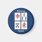 Mahjong Jeu Titres Design Magnet (Devant)