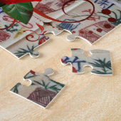 Mahjong Jigsaw Puzzle Red Rose Floral (Côté)