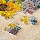 Mahjong Jigsaw Puzzle Sunflower Dove Floral (Côté)