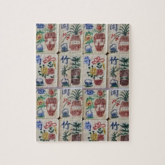 Mahjong Jigzaag Puzzle Legpuzzel (Verticaal)