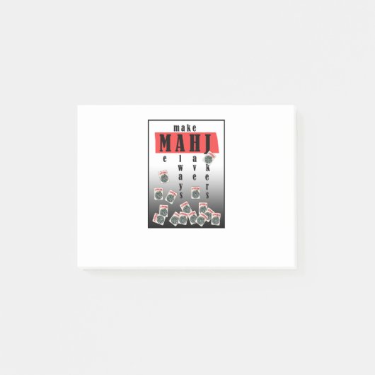 mahjong jokers logo post-it® notes (Voorkant)