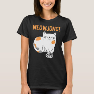 Mahjong Kat Speler Bordspel Mah-Jong China Soli T-shirt